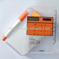 Pocket notebook calculator with pen, ruler/ HLD-818